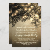 Rustieke Tree Engagement Party Uitnodigingen (Voorkant / Achterkant)