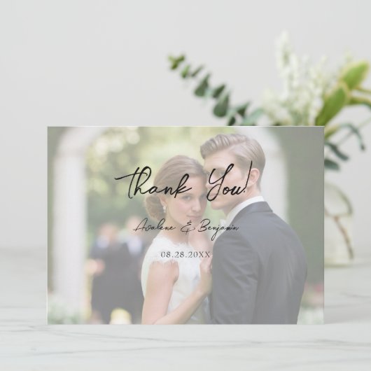 Rustieke Tree Heart Photo Lights Dank u kaarten (Staand voorkant)