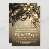 Rustieke  Tree repetitie dineruitnodigingen Kaart (Voorkant / Achterkant)