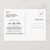 Rustieke  Tree Wedding Save the Date Kaarten (Achterkant)