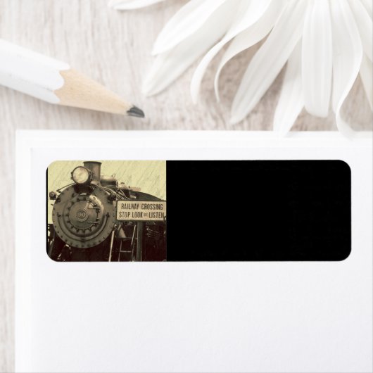 Rustieke trein etiket (Insitu)