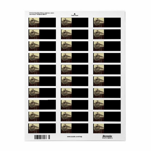 Rustieke trein etiket (Full Sheet)