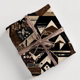 Rustieke Tribal Geometrische Afro-Amerikaanse Gift Cadeaupapier