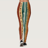 Rustieke tribale strepen leggings (Achterkant)