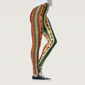 Rustieke tribale strepen leggings (Rechts)