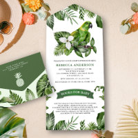 Rustieke Tropische Jungle Groene Papegaai Baby Sho