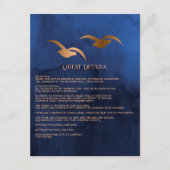 Rustieke Tropische Mystic Island Bruiloft Gast Det Informatiekaartje (Voorkant)