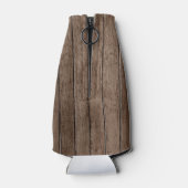 Rustieke tropische palmbladeren Aloha Baby shower  Flesjeskoeler (Achterkant)