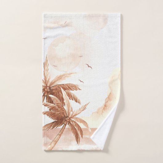 Rustieke Tropische Palmen Bad Handdoek (Handdoek)