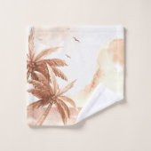 Rustieke Tropische Palmen Bad Handdoek (Wasdoekje)