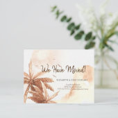 Rustieke tropische palmen bewegende aankondiging (Staand voorkant)