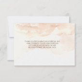 Rustieke tropische palmen bruiloft dank u kaart (Achterkant)