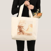 Rustieke Tropische Palmen Grote Tote Bag (Voorkant (product))