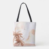 Rustieke Tropische Palmen Tote Bag (Achterkant)