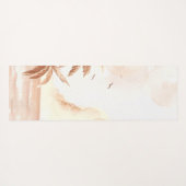 Rustieke tropische palmen yogamat (Achterkant (horizontaal))