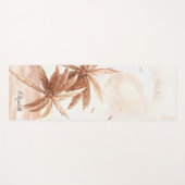 Rustieke tropische palmen yogamat (Voorkant (horizontaal))