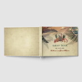 Rustieke Tropische Strandbruiloft Gastenboek (Volledig)