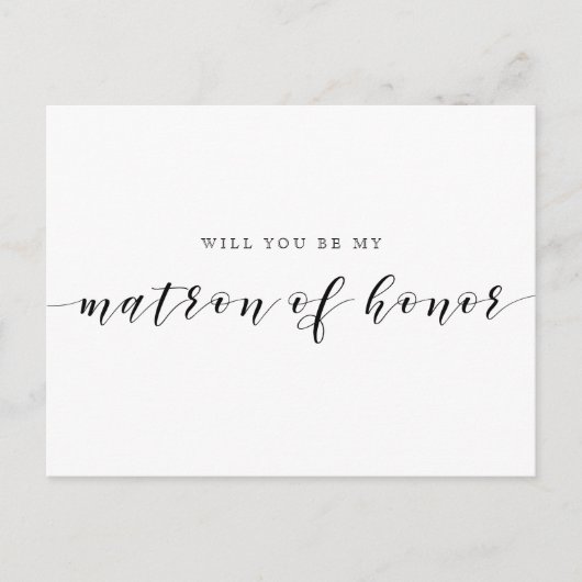 Rustieke Trouw Be Mijn Getuige Uitnodiging Briefkaart (Voorkant)