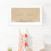 Rustieke Trouw Uitnodiging Banner – Textuur Tan Ba (Insitu)