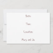 Rustieke Trouw Uitnodiging: Getrouwd: Paarden Kaart (Achterkant)