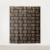 Rustieke trouwachtergrond Step en Repeat Banner Wandkleed (Voorkant)