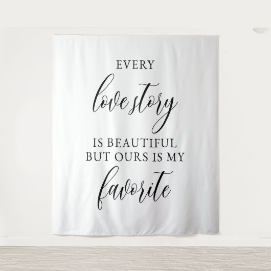 Rustieke trouwachtergrondbanner wandkleed (Voorkant)