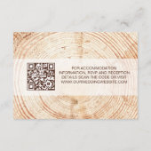 Rustieke Trouwdag Bos Details QR-code Sjabloon (Achterkant)