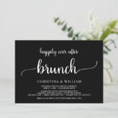 Rustieke Trouwdag Elopement Happily Ever After Bru Kaart (Staand voorkant)