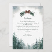 Rustieke Trouwfoto Insteekkaart Bedankkaart Kaart (Achterkant)