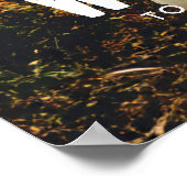 Rustieke trouwfoto Welkom op onze bruiloft Poster (Hoek)