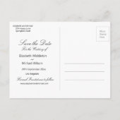 Rustieke trouwkaart zonnebloem Save the Date kaart (Achterkant)