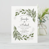 Rustieke Trouwlente - Bruiloft uitnodigen Kaart (Staand voorkant)