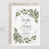 Rustieke Trouwlente - Bruiloft uitnodigen Kaart (Voorkant / Achterkant)