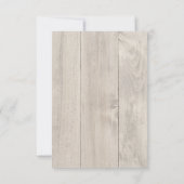 Rustieke Trouwlente, RSVP-kaart RSVP Kaartje (Achterkant)