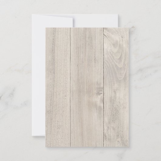 Rustieke Trouwlente, RSVP-kaart RSVP Kaartje (Achterkant)