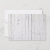 Rustieke trouwreceptie met Mason pot & Hydrangea Kaart (Achterkant)