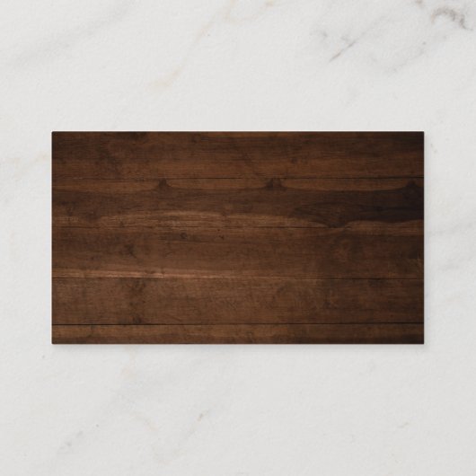 Rustieke trouwwebsite Antler Boho Dark Wood Informatiekaartje (Achterkant)