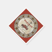 Rustieke  Truck Farmhouse Star Baby shower Servetten (Hoek)