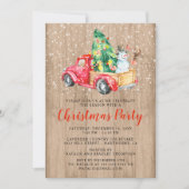 Rustieke  Truck | Kerstfeest Kaart (Voorkant)