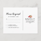 Rustieke  Truck | Kerstvakantie RSVP Uitnodiging Briefkaart (Achterkant)