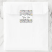 Rustieke Tuin Bloemen Dank Je Rond Sticker (Tas)