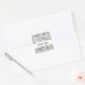 Rustieke Tuin Bloemen Dank Je Rond Sticker (Envelop)