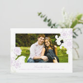 Rustieke Tuin Bloemige Bewaar de Datum Save The Date (Staand voorkant)