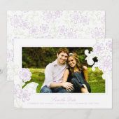 Rustieke Tuin Bloemige Save the Date (Voorkant / Achterkant)