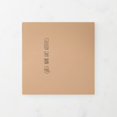 Rustieke tuin bruiloft drieluik uitnodiging (Cover)