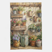 Rustieke Tuin Cottagecore Bloem Theedoek (Verticaal)