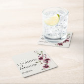 Rustieke Tuin Elegant Trouwpapier Onderzetter (Insitu)