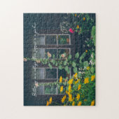 Rustieke tuin en een gezellig huisje legpuzzel (Verticaal)