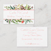 Rustieke Tuin Grens van Foliage Visitekaartje (Voorkant / Achterkant)