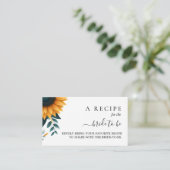 Rustieke tuin groen zonnebloem Vrijgezellenfeest Informatiekaartje (Staand voorkant)